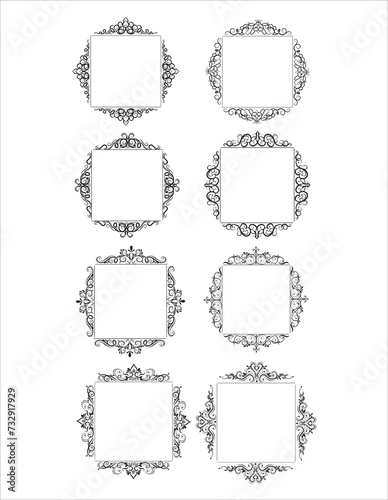 border decoration design elements, Decorative Seamless Border Design.