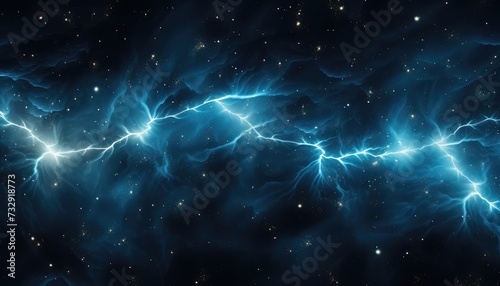 endless seamless lightning and star abstraction