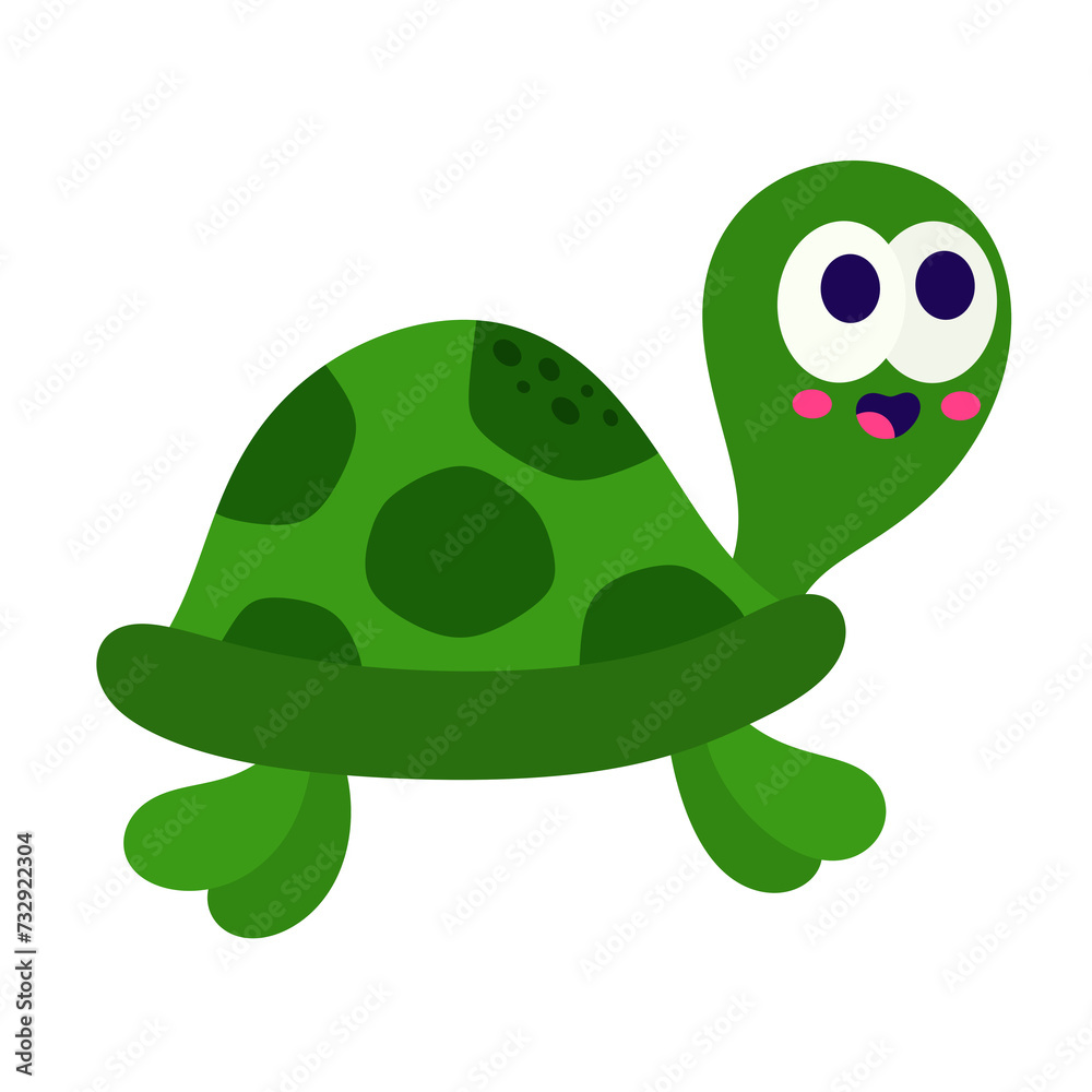 Naklejka premium turtle cartoon icon. 