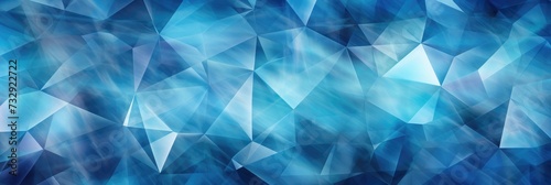 Triangular shards in cool tones with blurred edges pattern 