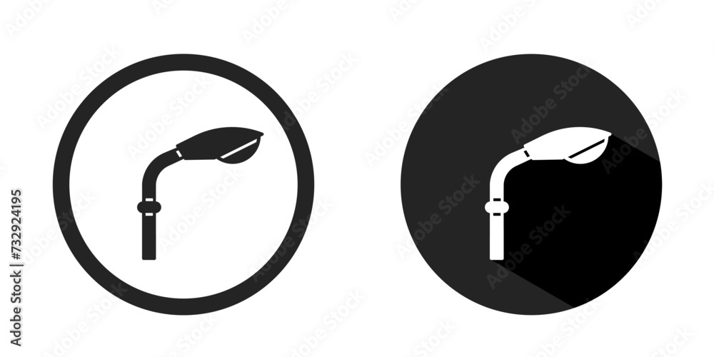 Street light logo. Street light icon vector design black color. Stock vector. Street light logo. Street light icon vector design black color. Stock vector.
