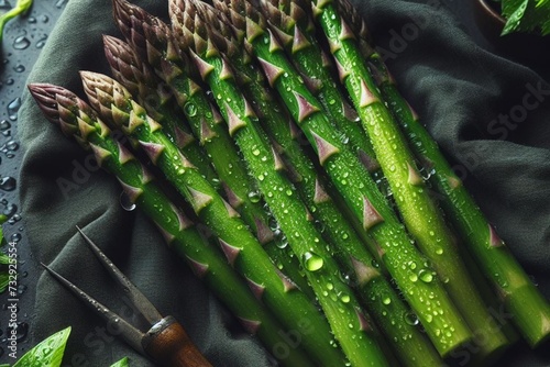 asparagus on the table