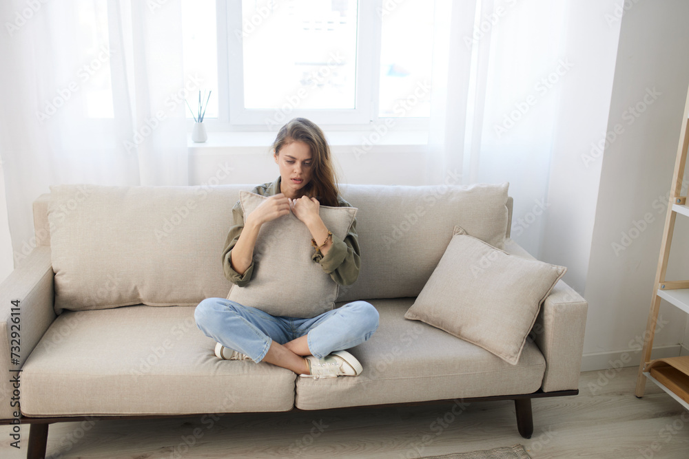 Lonely Woman on a Sad Couch: The Painful Reflections of Mental Health Lonely Woman on a Sad Couch: The Painful Reflections of Mental Health