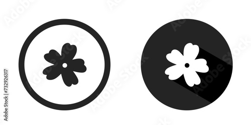 Flower icon. Flower icon vector design black color. Stock vector.