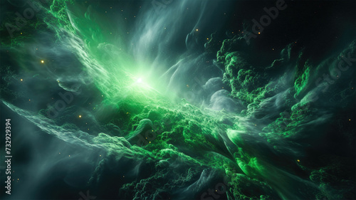 Cmic Rift  Light Green and Black Energy Tendri in the Univee