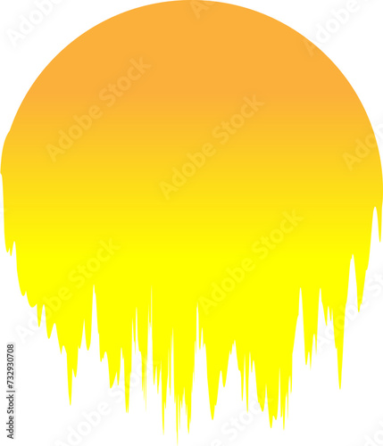 Neon Gradient Circle Retro Wave Cyberpunk