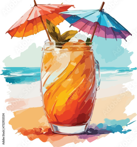 colorful sea breeze drinks