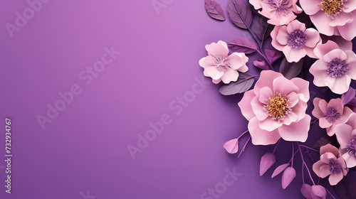 Women s Day or Mother s Day theme background  decorative flower background pattern