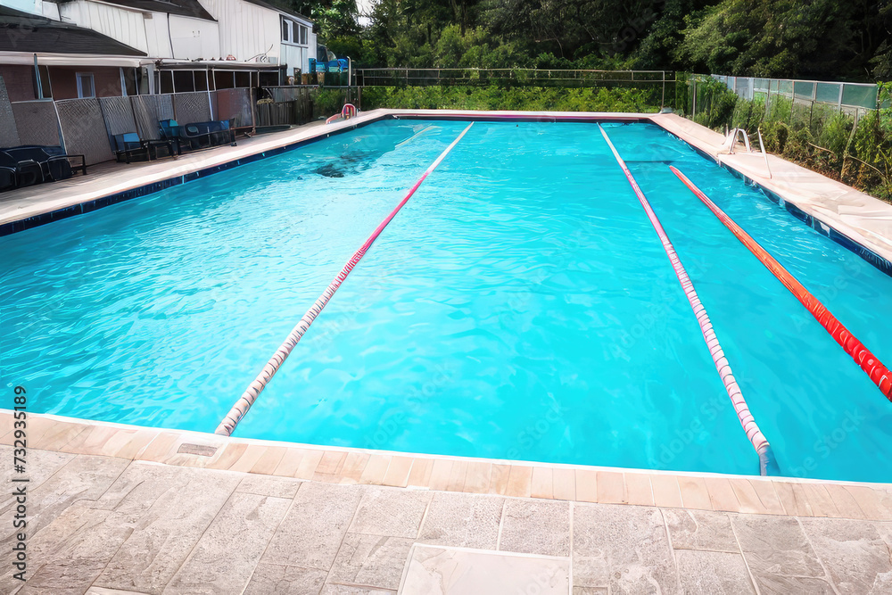 Obraz premium swimming pool in hotel