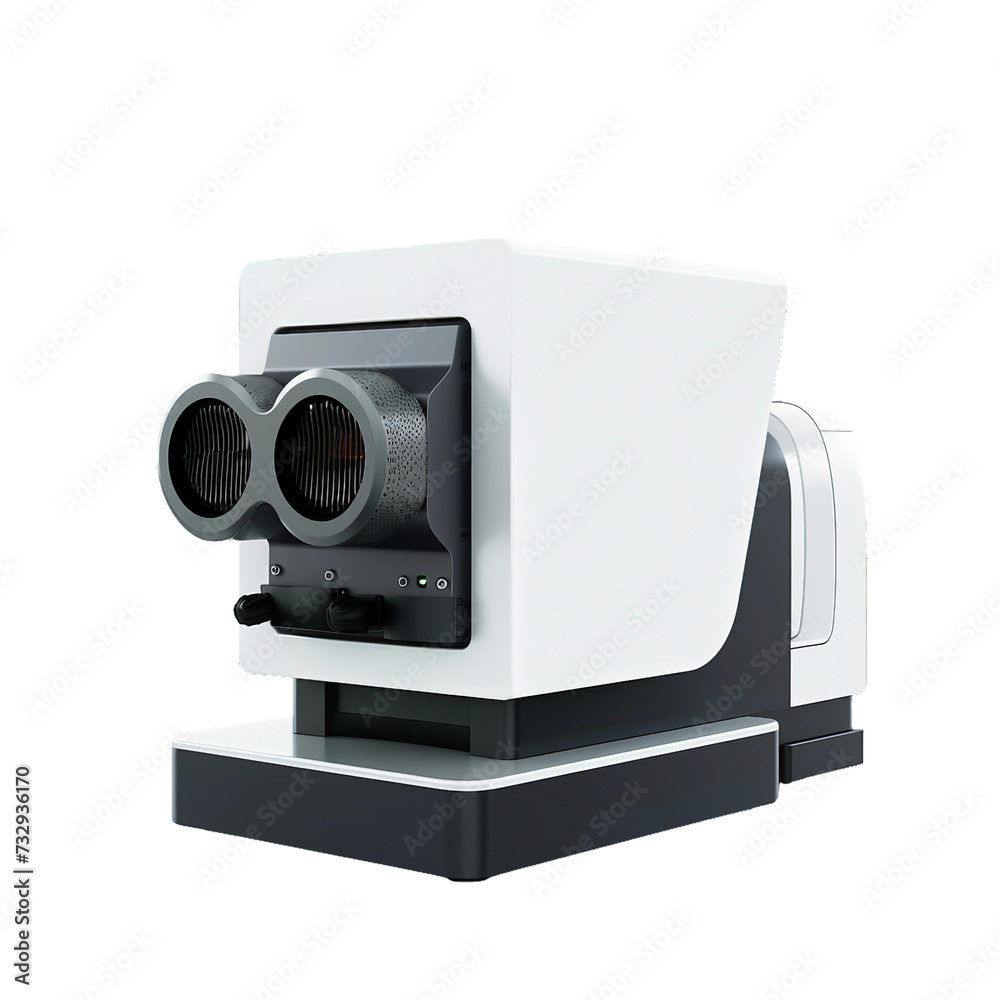 Infrared spectrometer, transparent background, isolated image, generative AI Infrared spectrometer, transparent background, isolated image, generative AI