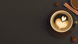 coffee cup on wooden background