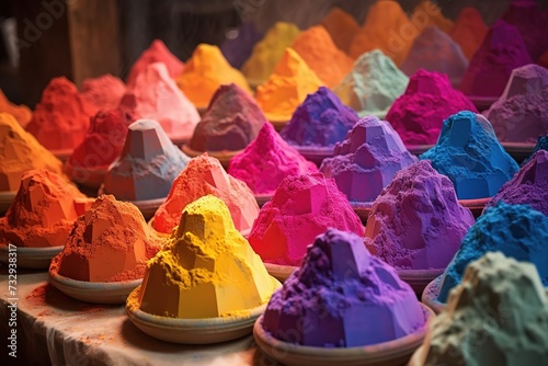 Celebrating Holi's Vibrant Traditions. A Celebration of Vibrant Colors, Joyful Dance, Traditional Music, and Community Unity, Bringing Renewal, Happiness, and Love in a Festival of Life and Laughter.