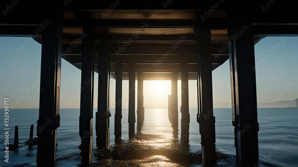 pier at sunset