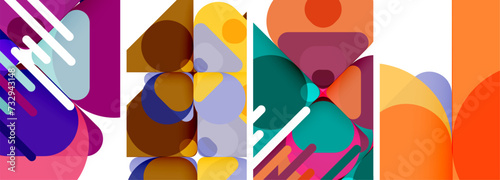 Geometric elements abstract backgrounds for wallpaper, business card, cover, poster, banner, brochure, header, website