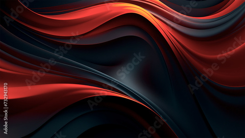 Abstract 3d wave background generative Ai