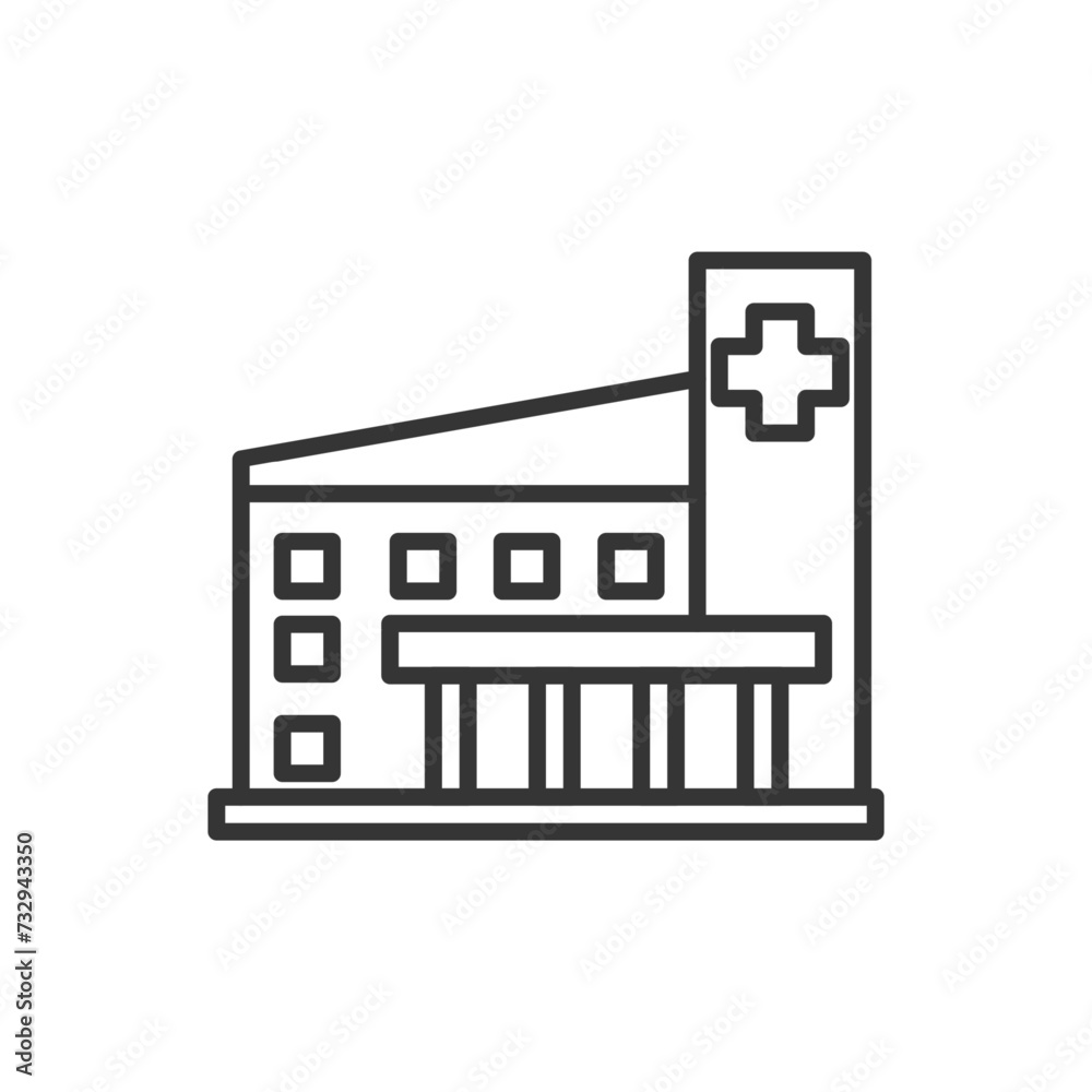 hospital outline icon pixel perfect for website or mobile app hospital outline icon pixel perfect for website or mobile app