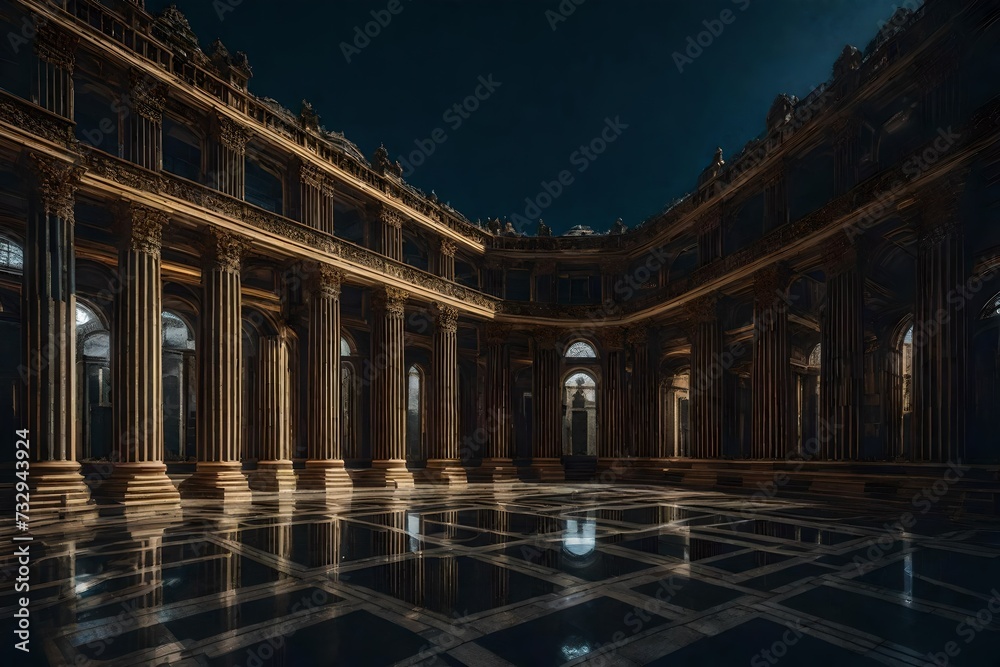 the pantheon at night