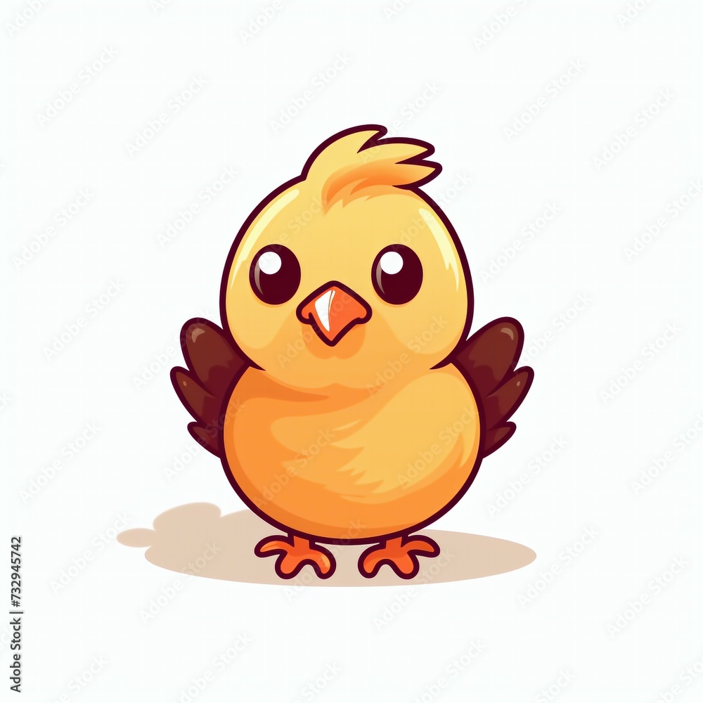 Flat design chicken logo, cute and playful cartoon illustration. Modern and minimalist crow vector design for branding. Flat design chicken logo, cute and playful cartoon illustration. Modern and minimalist crow vector design for branding.