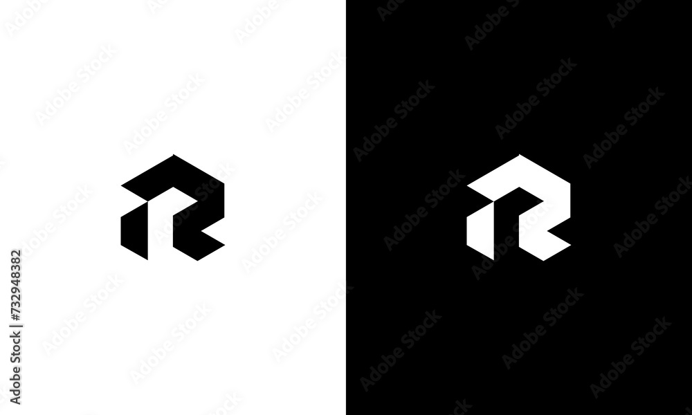 initial R monogram logo design vector initial R monogram logo design vector
