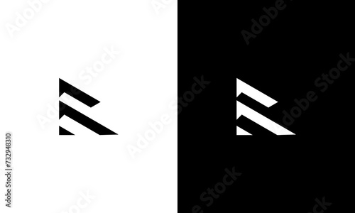 initial R monogram logo design vector