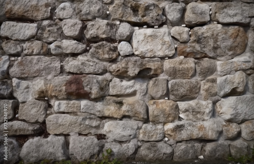 Background of an old stone brick wall close-up Background of an old stone brick wall close-up