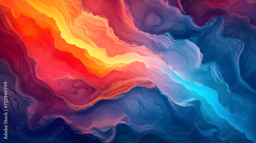 abstract background with rainbow waves abstract background with rainbow waves