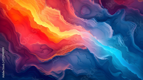 abstract background with rainbow waves