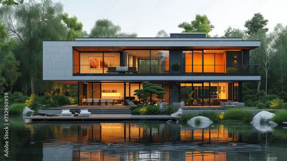 corrugated metal roof installed in a modern house. Corrugated metal roof Modern roof made of metal Metal sheet roof,generative ai corrugated metal roof installed in a modern house. Corrugated metal roof Modern roof made of metal Metal sheet roof,generative ai