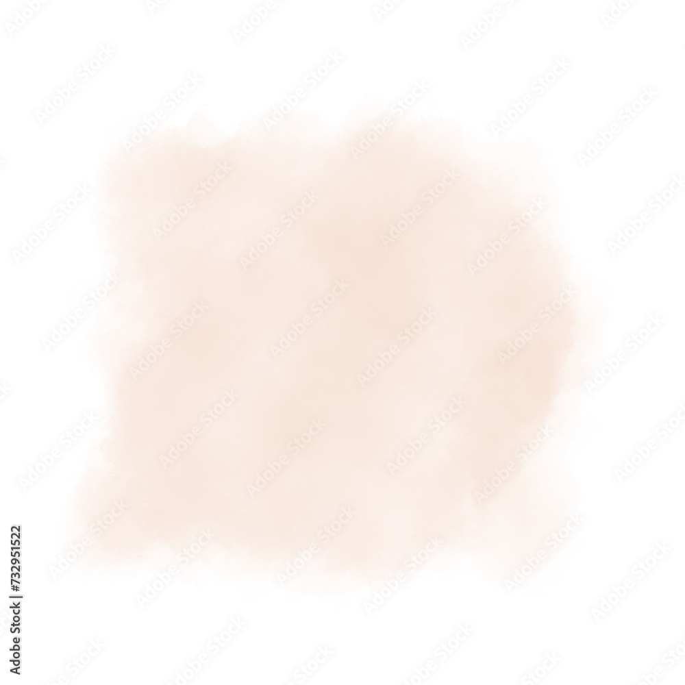 Brown abstract watercolor brush background.