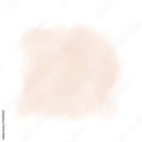 Brown abstract watercolor brush background.