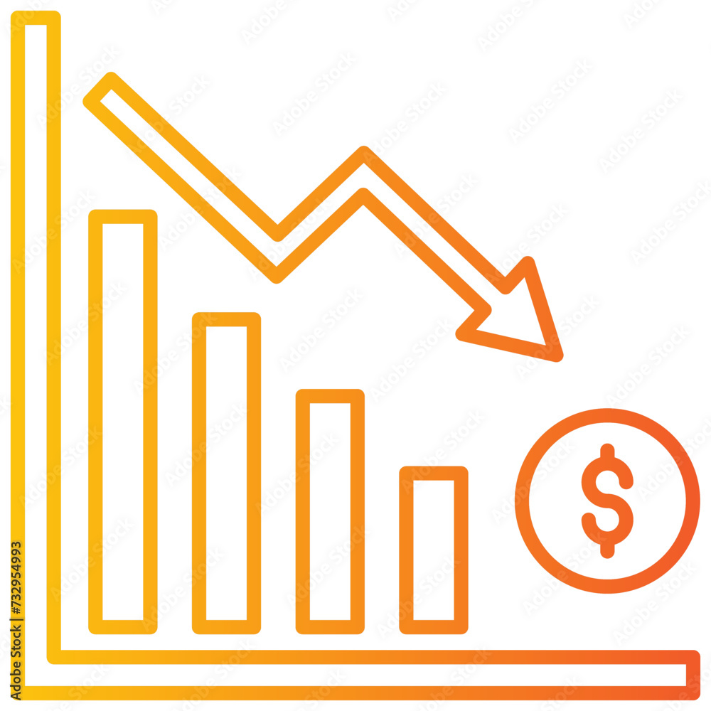 accounting icon garis gradasi accounting icon garis gradasi
