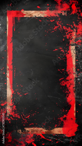 a grunge red on black background