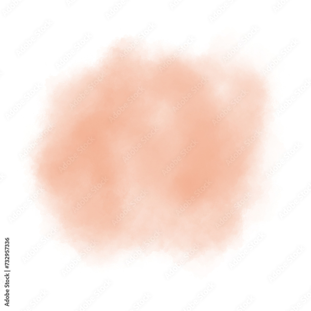 Fototapeta premium orange abstract watercolor brush background.