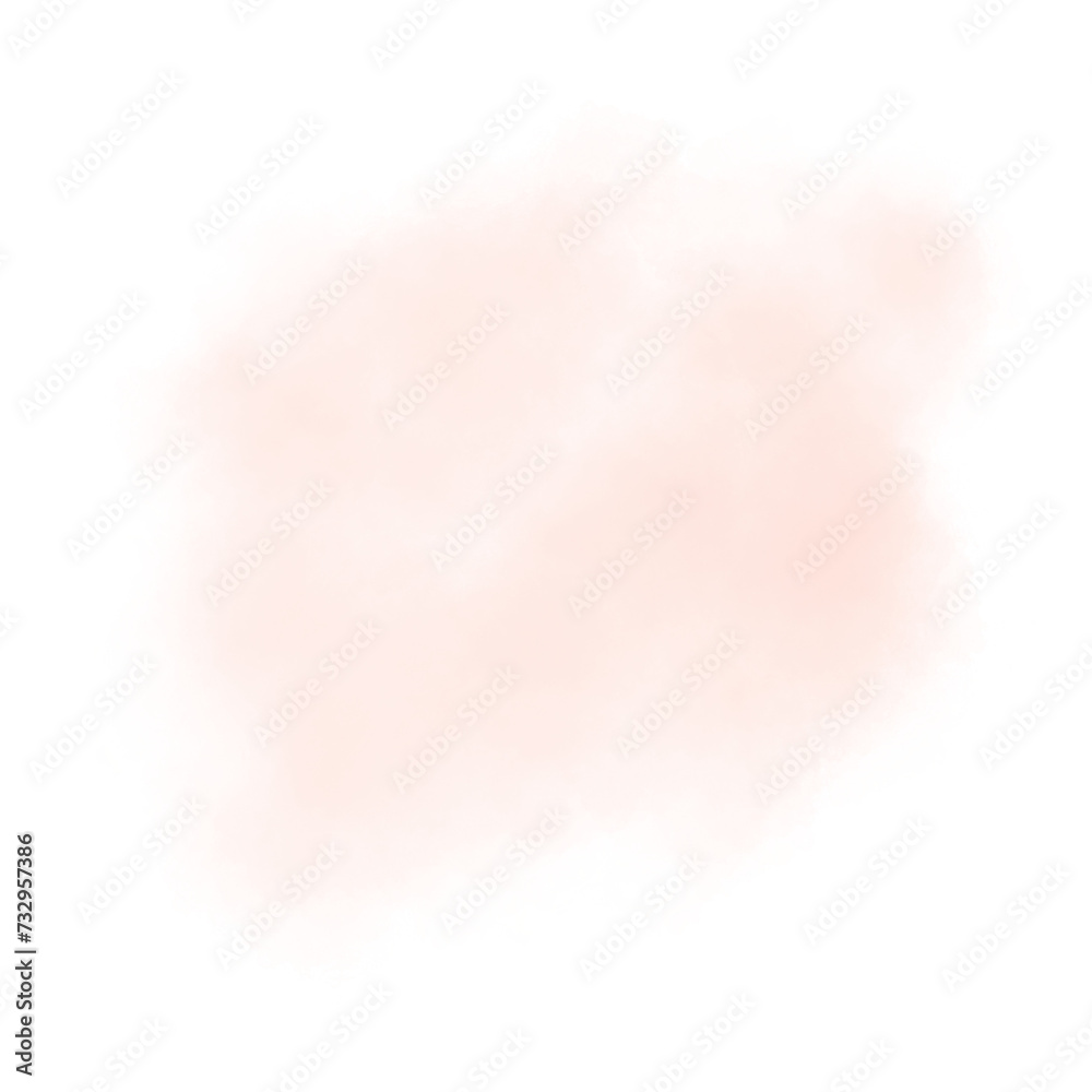 orange abstract watercolor brush background.