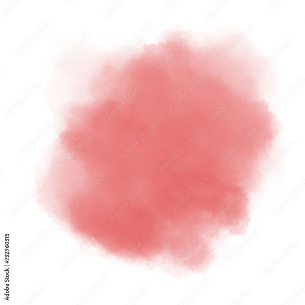 Red abstract watercolor brush background.