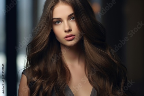 portrait of a brown-haired girl