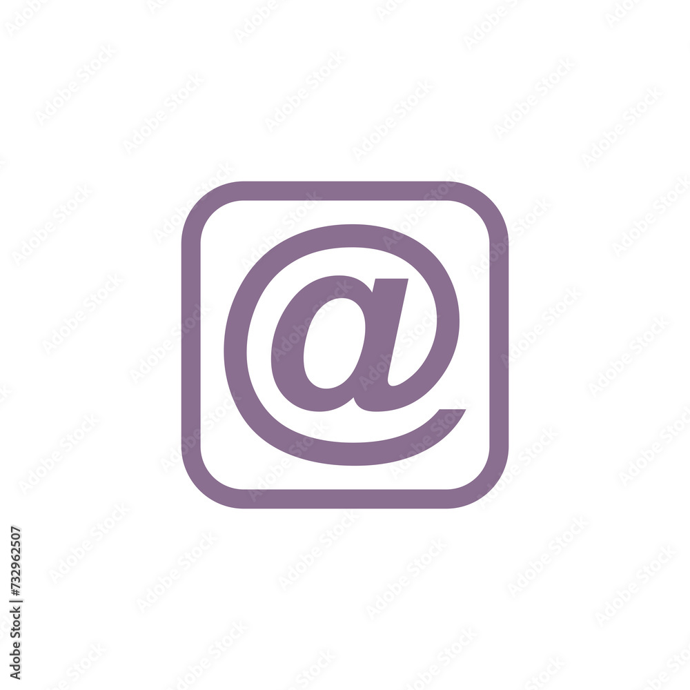 Email symbol on business letters concept isolated on white Email symbol on business letters concept isolated on white