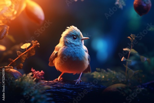beautiful birds with blurred natural background with generative ai © ImronDesign