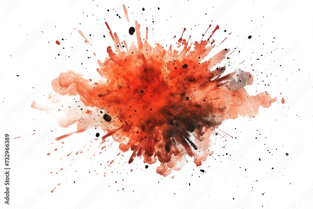 explosion created with ink splatters, providing a dynamic and unpredictable effect on a white canvas. explosion created with ink splatters, providing a dynamic and unpredictable effect on a white canvas.