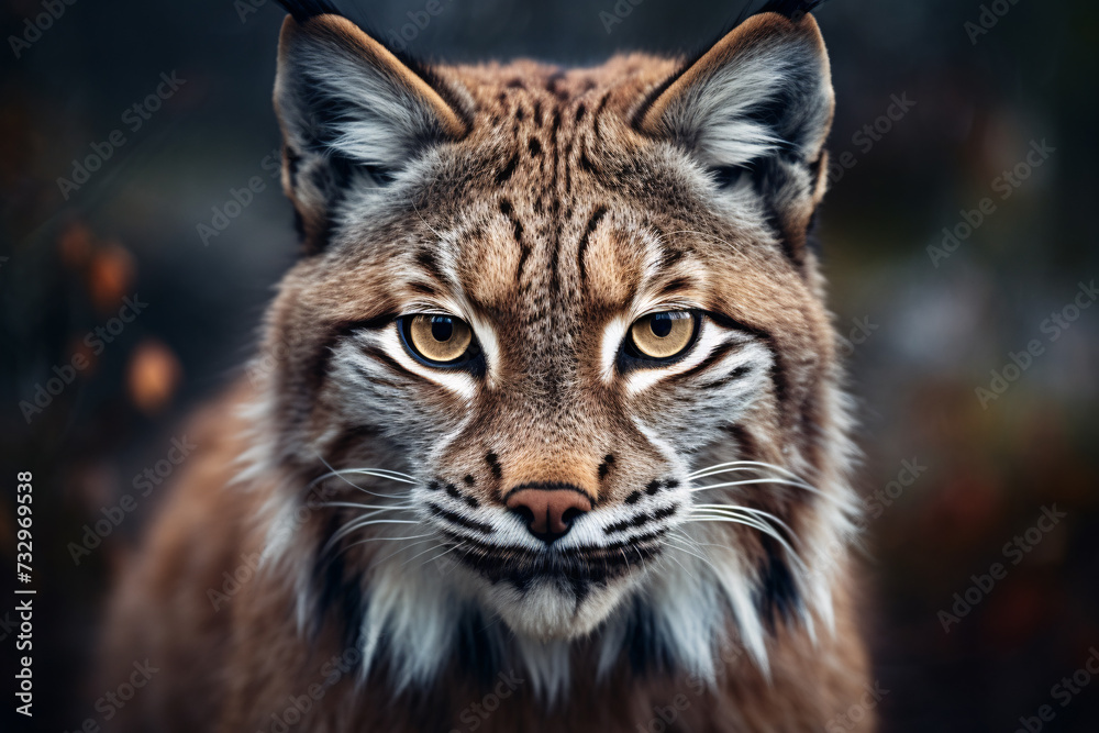 Head of wild Lynx wildcat Head of wild Lynx wildcat