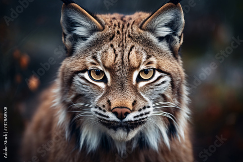 Head of wild Lynx wildcat