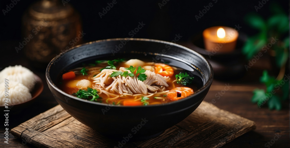 Tasty of Traditional chinese soup,
