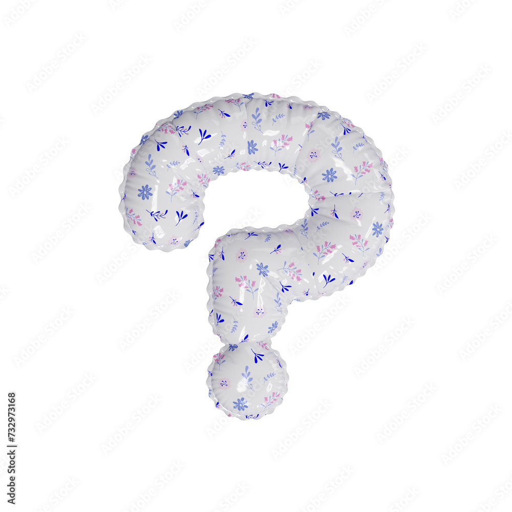 3D porcelain floral pattern helium balloon 3D porcelain floral pattern helium balloon