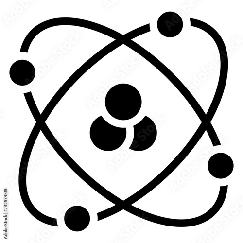 Atom glyph icon