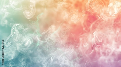Abstract smoke swirls in a mesmerizing dance of pastel colors, creating a dreamlike effect with ethereal patterns.