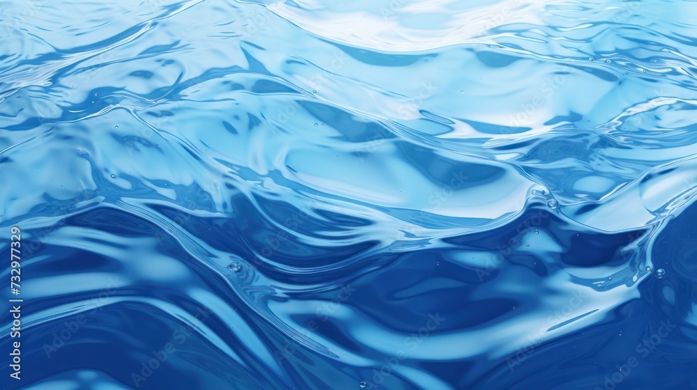 Sea Water blue caustics. Texture of the water surface Sea Water blue caustics. Texture of the water surface