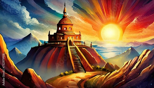 church in the sunset,  a religious observance that begins at sundown on Monday and ends at sundown on Tuesday