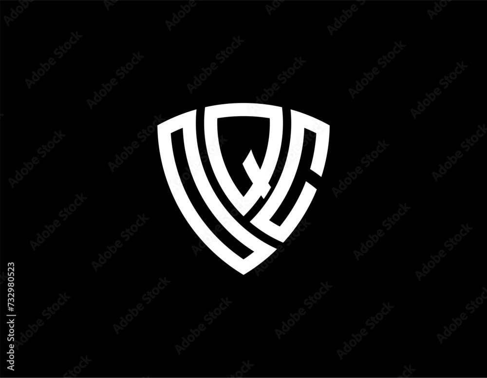 OQC creative letter shield logo design vector icon illustration OQC creative letter shield logo design vector icon illustration