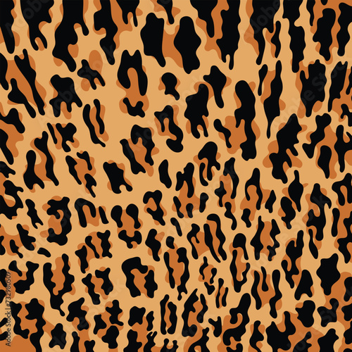 Vector leopard print pattern seamless background and printing or home decorate and more.