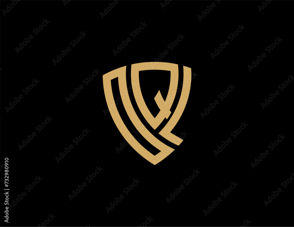 OQL creative letter shield logo design vector icon illustration OQL creative letter shield logo design vector icon illustration